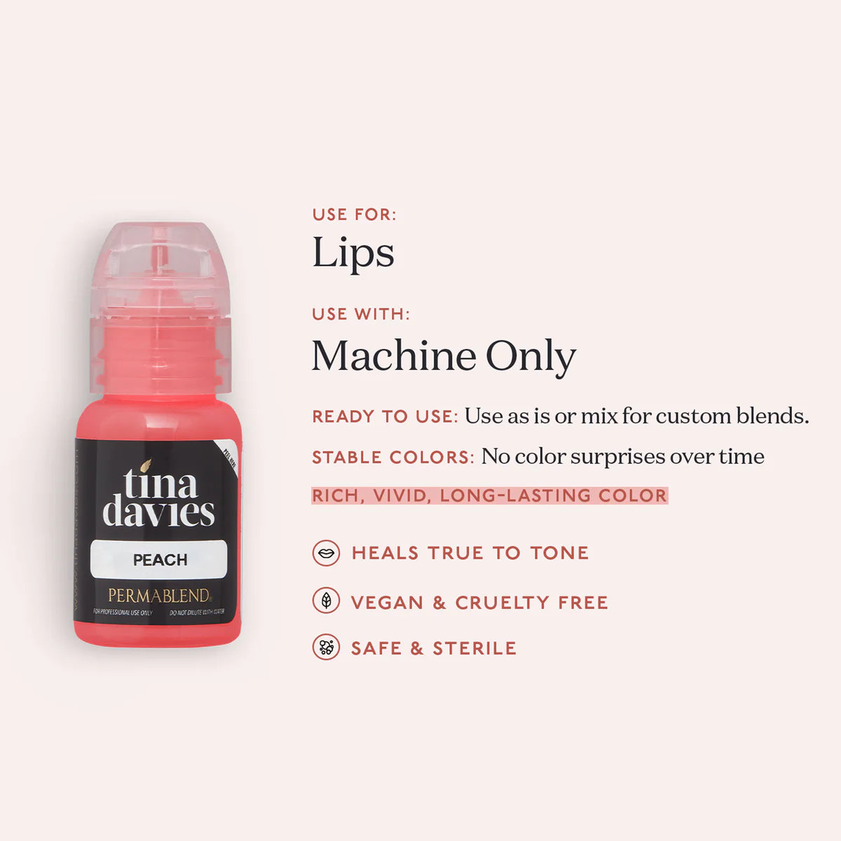 Tina Davies Lip - Peach - Ultimate Beauty