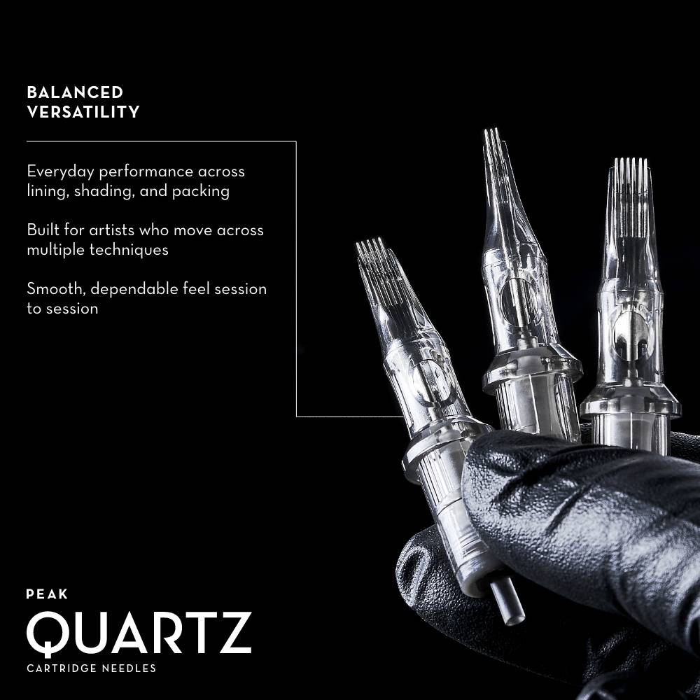 Peak Quartz Stippling Needle Cartridges — Box of 20