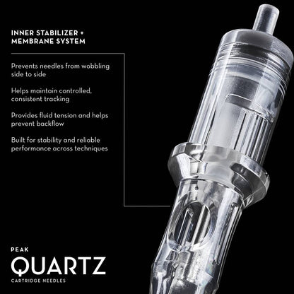 Peak Quartz Stippling Needle Cartridges — Box of 20