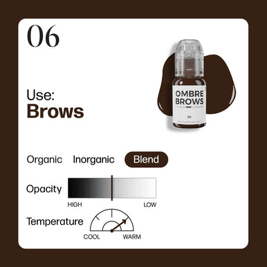 Paulina Osinkowska Ombre Brows 6 Bottle Set — Perma Blend — 1/2oz - Ultimate Beauty