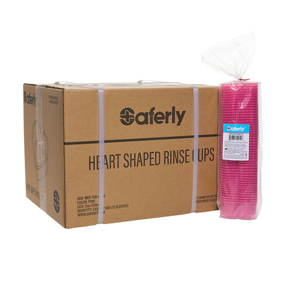 Saferly Heart Rinse Cups — 5oz — Pick Quantity - Ultimate Beauty