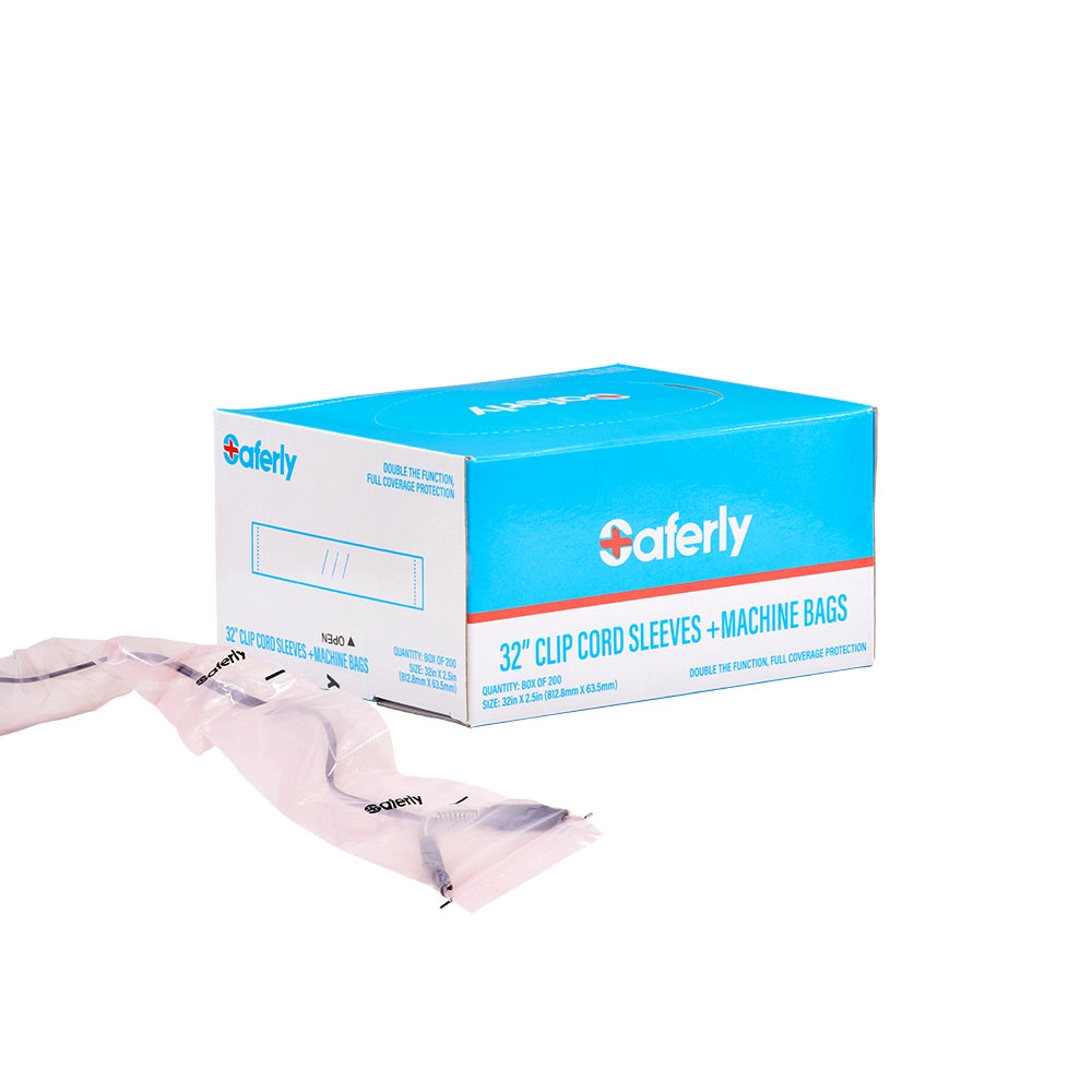 Saferly 32" Clip Cord Sleeves + Machine Bags 