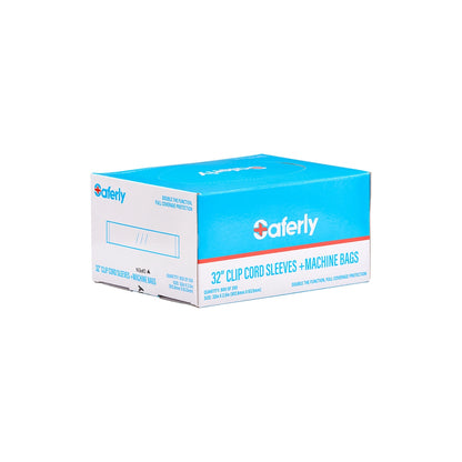 Saferly 32" Clip Cord Sleeves + Machine Bags 
