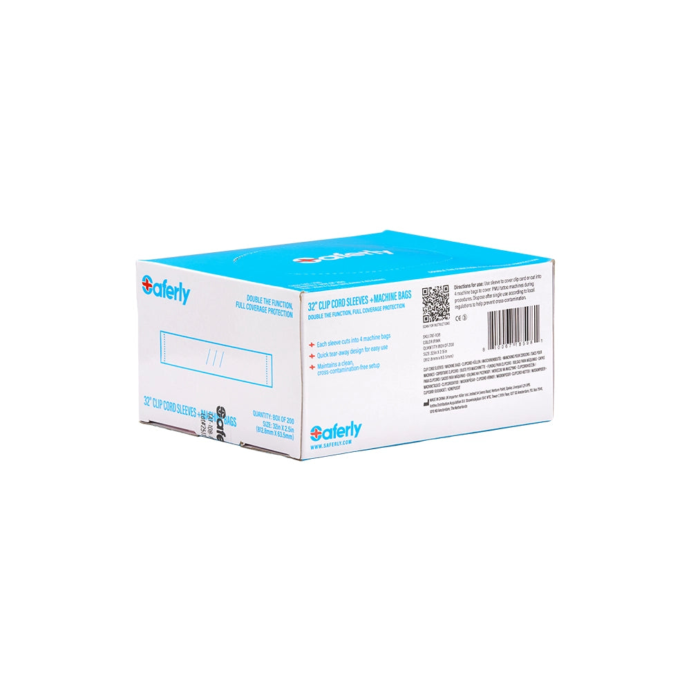 Saferly 32" Clip Cord Sleeves + Machine Bags 