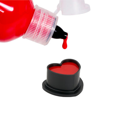 Saferly Heart Silicone Ink Caps — Pick Size and Color — Bag of 500 - Ultimate Beauty