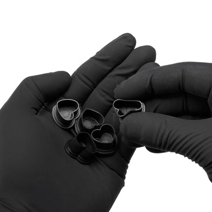 Saferly Heart Silicone Ink Caps — Pick Size and Color — Bag of 500 - Ultimate Beauty