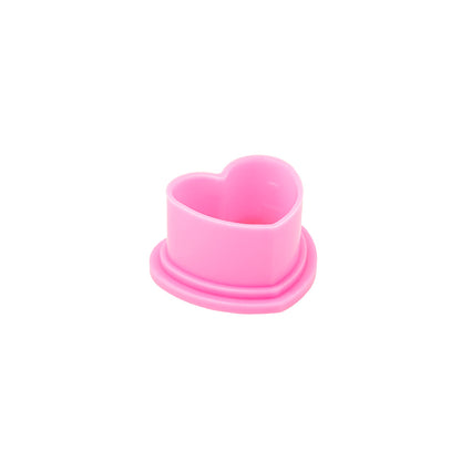 Saferly Heart Silicone Ink Caps — Pick Size and Color — Bag of 500 - Ultimate Beauty
