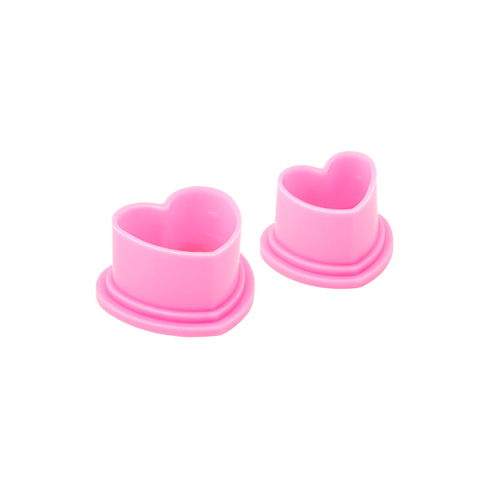 Saferly Heart Silicone Ink Caps — Pick Size and Color — Bag of 500 - Ultimate Beauty