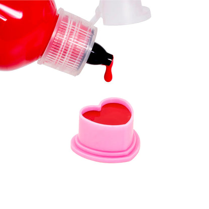 Saferly Heart Silicone Ink Caps — Pick Size and Color — Bag of 500 - Ultimate Beauty