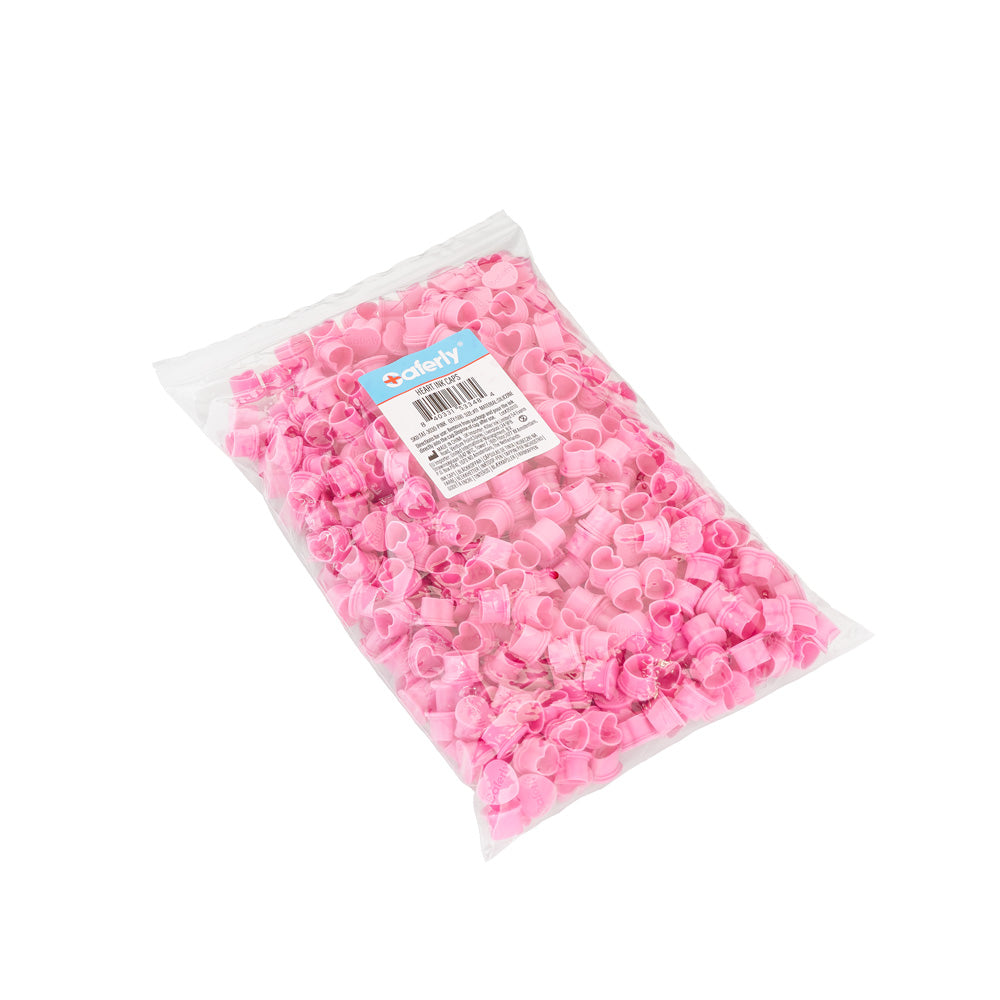 Saferly Heart Silicone Ink Caps — Pick Size and Color — Bag of 500 - Ultimate Beauty