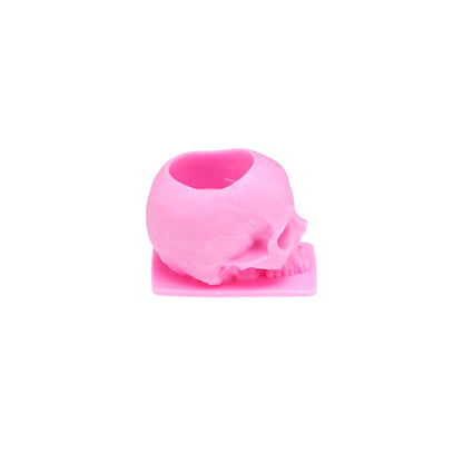 Saferly Skull Silicone Ink Caps —Size #16 (Large) — Bag of 200  — Pick Color - Ultimate Beauty
