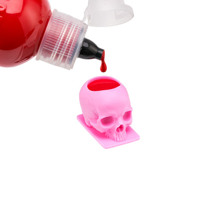 Saferly Skull Silicone Ink Caps —Size #16 (Large) — Bag of 200  — Pick Color - Ultimate Beauty
