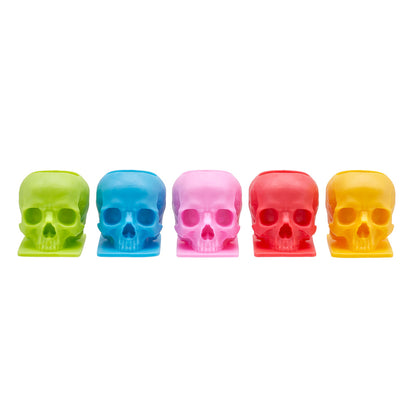 Saferly Skull Silicone Ink Caps —Size #16 (Large) — Bag of 200  — Pick Color - Ultimate Beauty