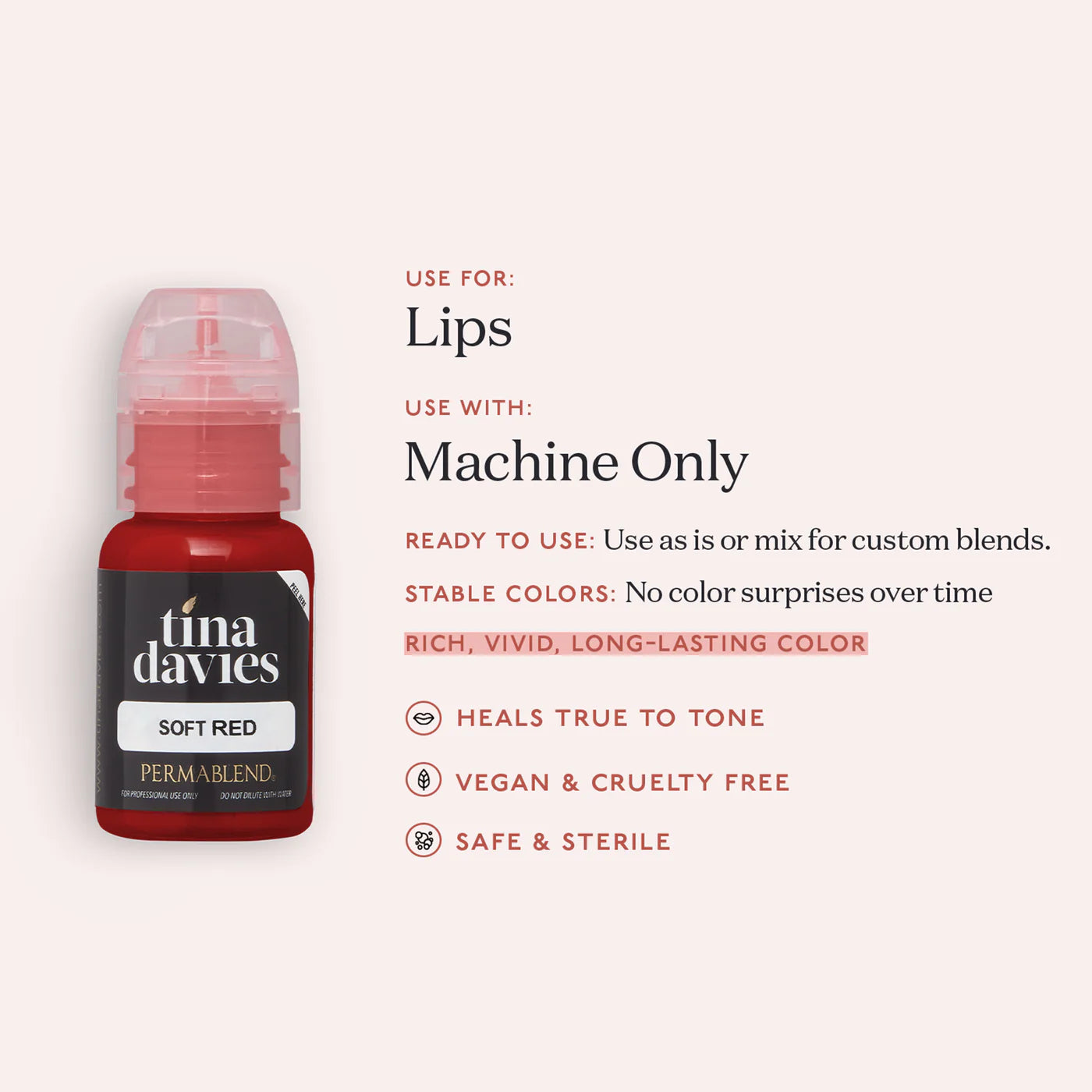 Tina Davies Lip - Soft Red - Ultimate Beauty