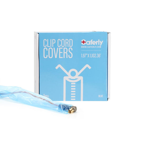 Saferly Clip Cord Sleeves + Machine Bags — Blue — Cut-to-Length Roll - Ultimate Beauty