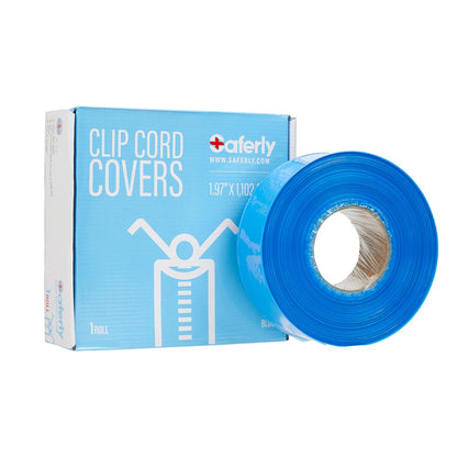Saferly Clip Cord Sleeves + Machine Bags — Blue — Cut-to-Length Roll - Ultimate Beauty