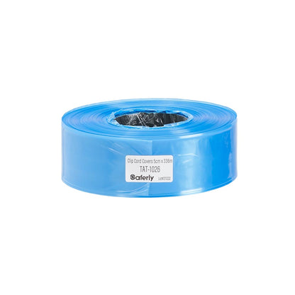 Saferly Clip Cord Sleeves + Machine Bags — Blue — Cut-to-Length Roll - Ultimate Beauty