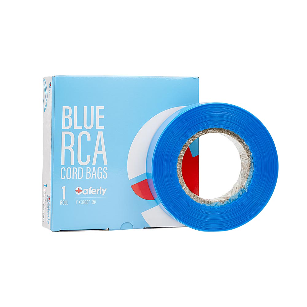 Saferly Clip Cord Sleeves + Machine Bags — Blue — Cut-to-Length Roll - Ultimate Beauty