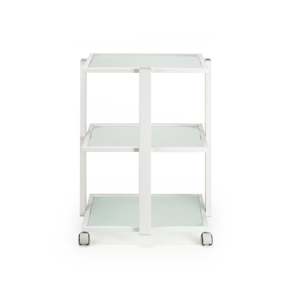 Fellowship Rolling Cart — White - Ultimate Beauty