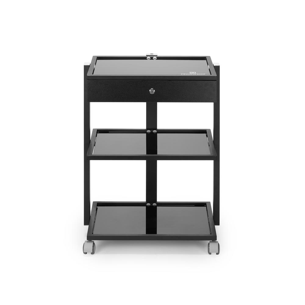 Fellowship Locking Cabinet for Rolling Cart — Black - Ultimate Beauty