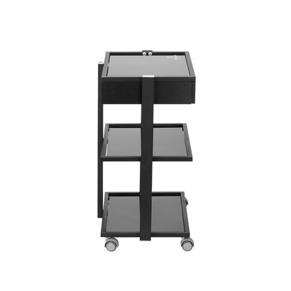 Fellowship Locking Cabinet for Rolling Cart — Black - Ultimate Beauty
