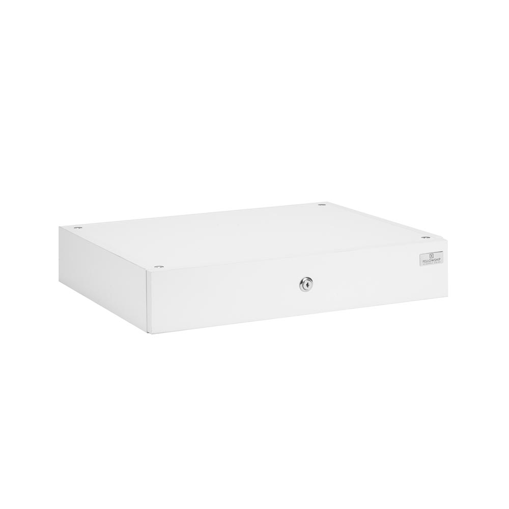 Fellowship Locking Cabinet for Rolling Cart — White - Ultimate Beauty