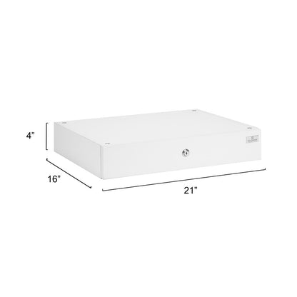 Fellowship Locking Cabinet for Rolling Cart — White - Ultimate Beauty