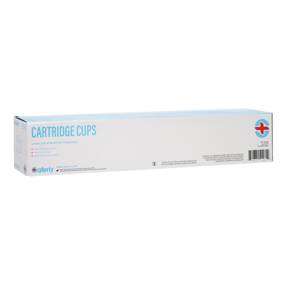 Saferly Cartridge Cups — Box of 50 Rinse Cups + 50 Cartridge Holder Lids - Ultimate Beauty