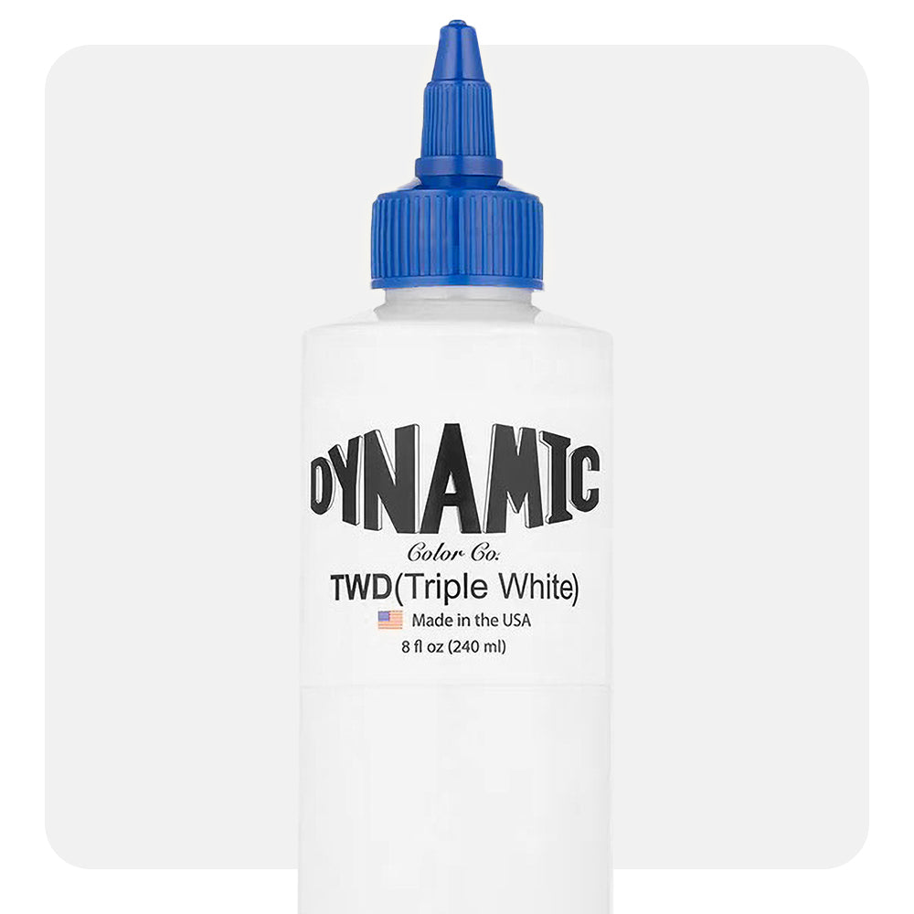 Dynamic Triple White Tattoo Ink — Pick Size - Painful Pleasures