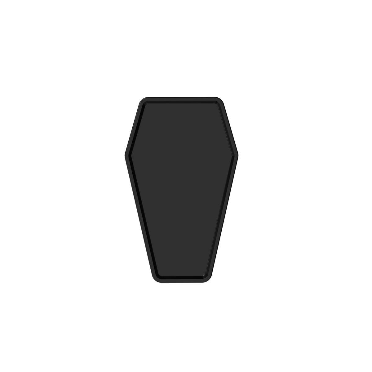 Ghost Tattoo Coffin Tray (Tray Only) Black