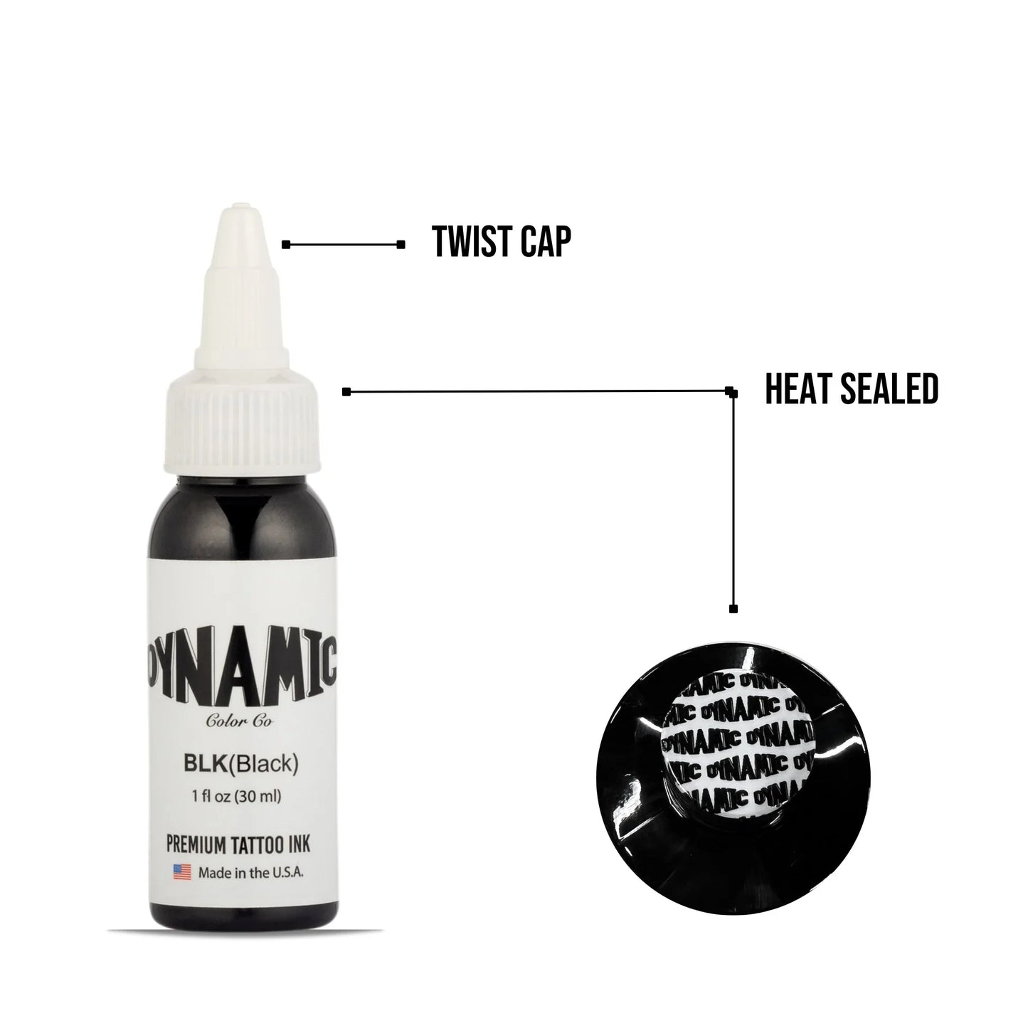 Dynamic Black Tattoo Ink 1oz 4