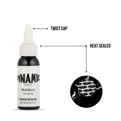 Dynamic Black Tattoo Ink 1oz 4