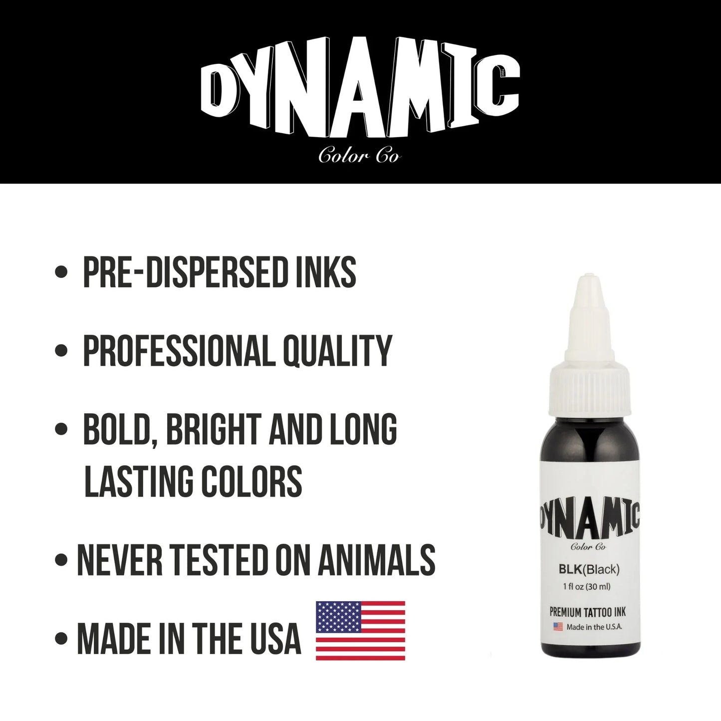 Dynamic Black Tattoo Ink 1oz 5