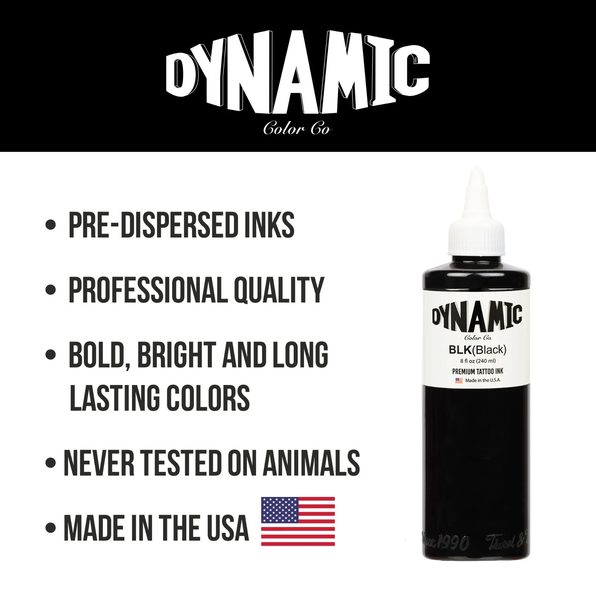 Dynamic Black Tattoo Ink 8oz 5