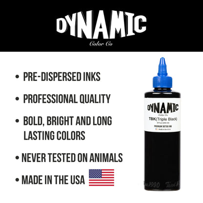 Dynamic Triple Black Tattoo Ink 8oz - 5