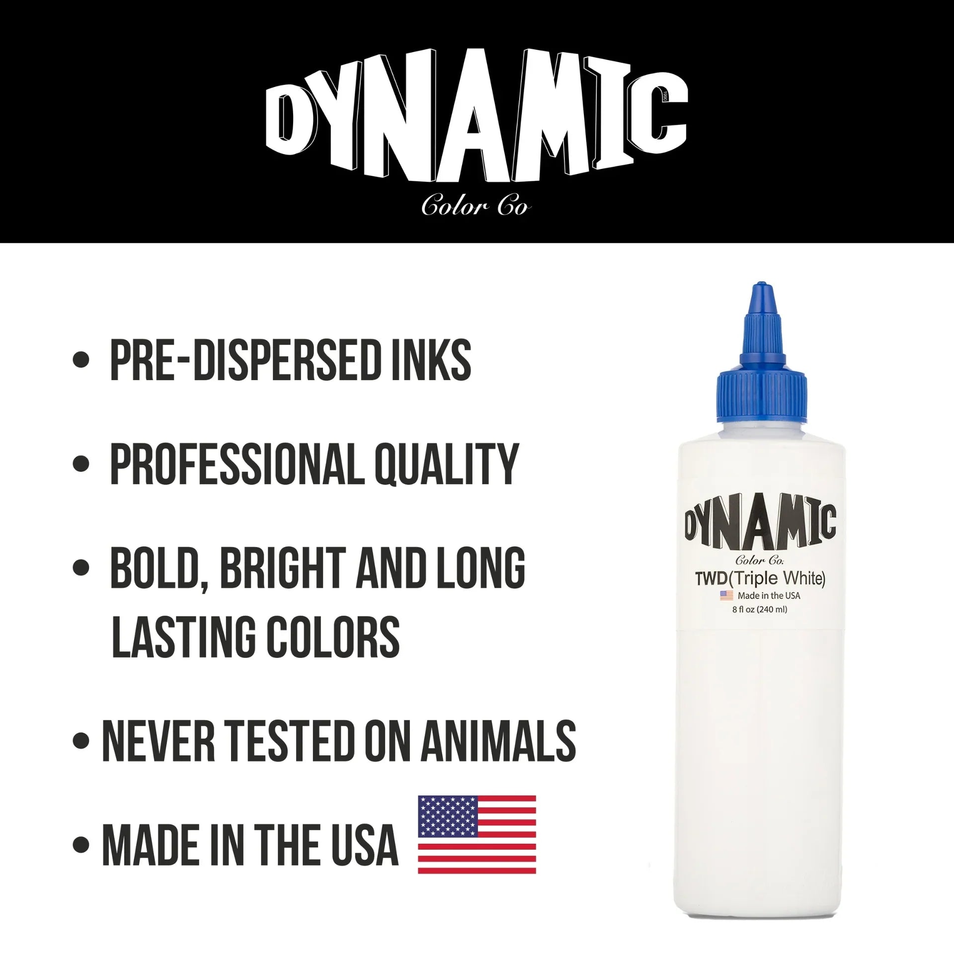 Dynamic Triple White Tattoo Ink 10