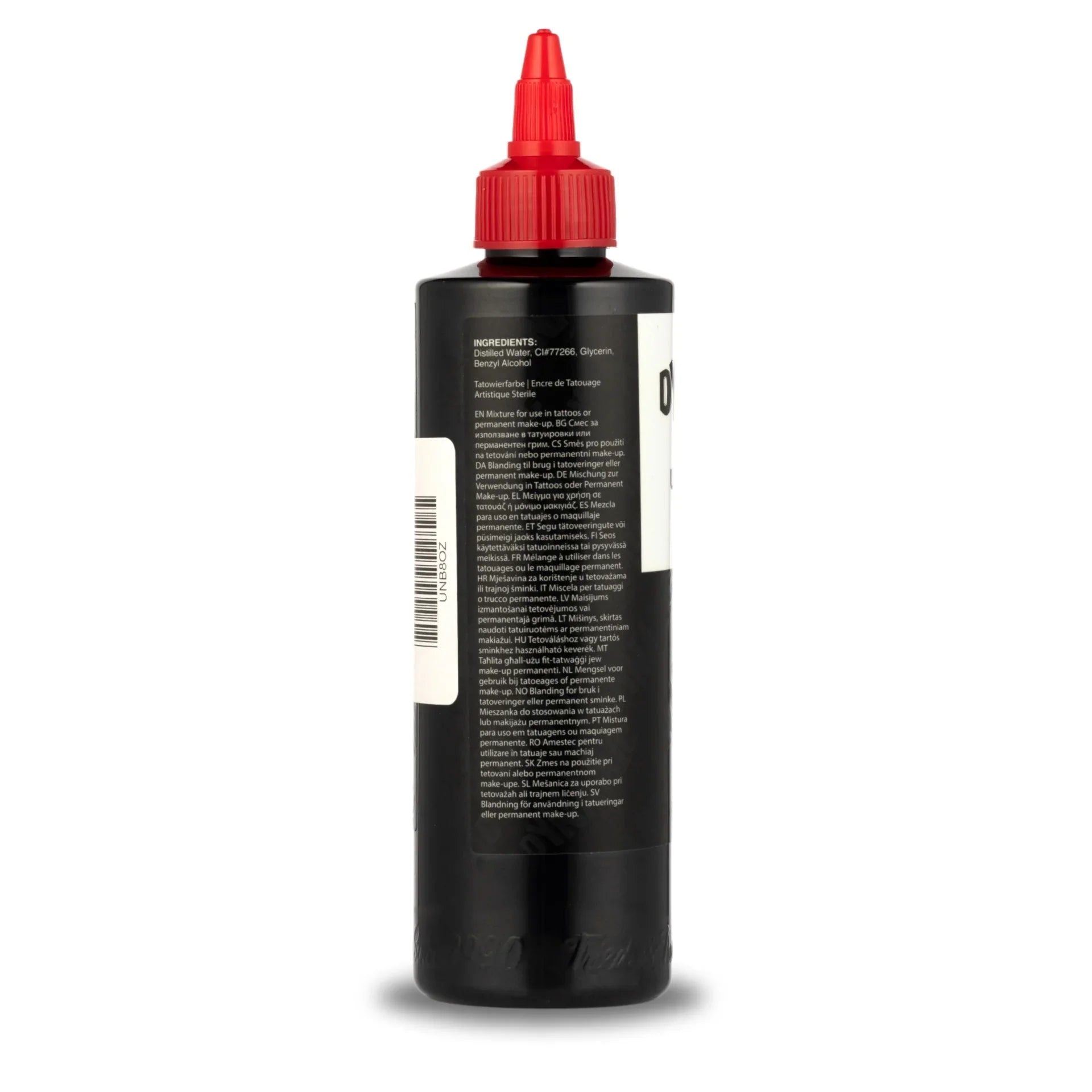 Dynamic Union Black Tattoo Ink - 8oz Bottle