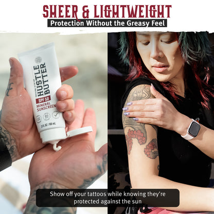 Hustle Butter Mineral Sunscreen Lotion — SPF 50 — Single or Case of 12 - Ultimate Beauty