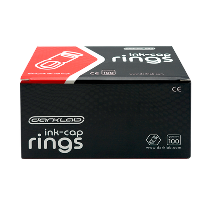 Ink Cap Rings 100pcs 50 Black/50 pink - Ultimate Beauty