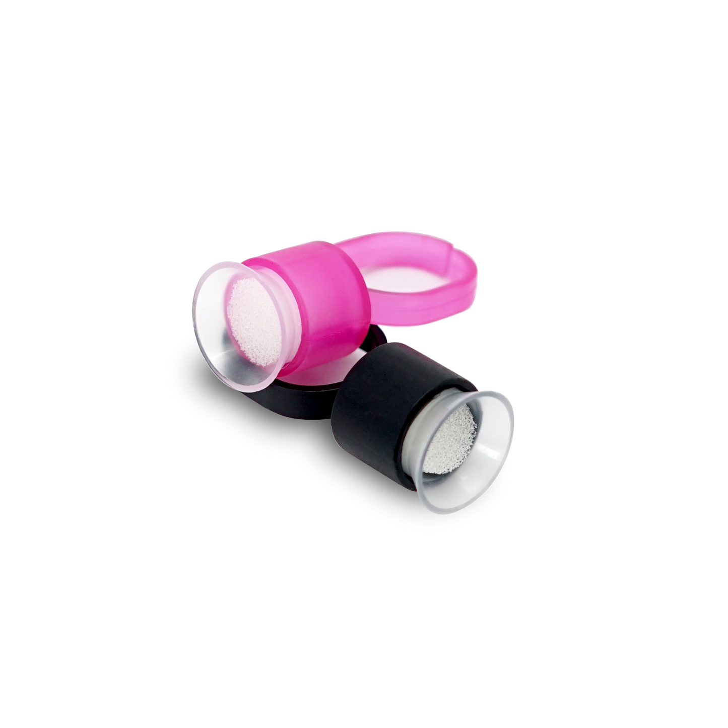 Ink Cap Rings 100pcs 50 Black/50 pink - Ultimate Beauty