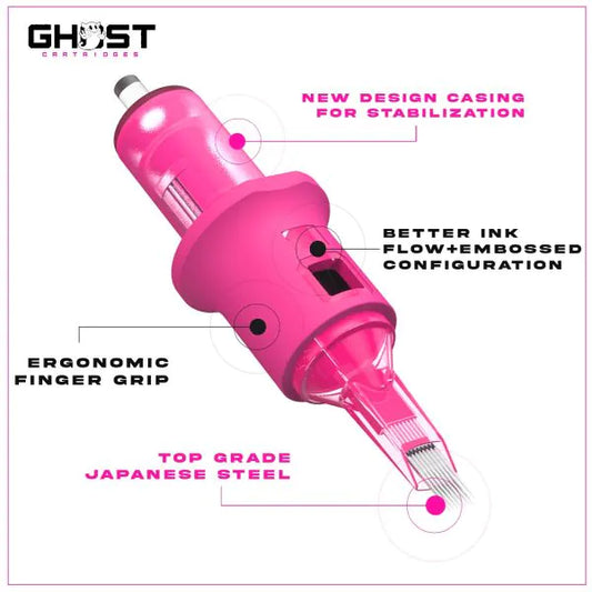 Ghost Tattoo Needle Cartridges — Shaders — Box of 20 - Ultimate Beauty