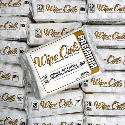 Wipe Outz Premium Dry White Tattoo Towels - Ultimate Beauty