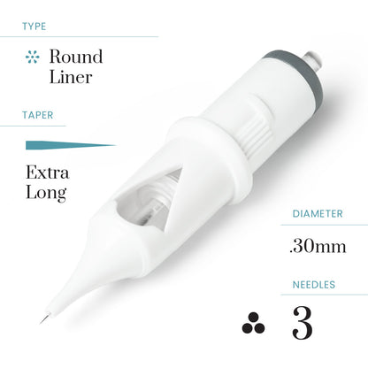 Peak Cerus PMU Cartridge Needles — Liners (20) - Ultimate Beauty