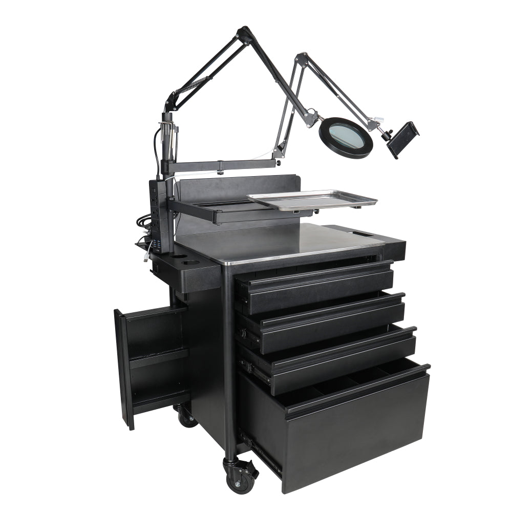 Fellowship Tattoo Workstation 4701 (drawers open