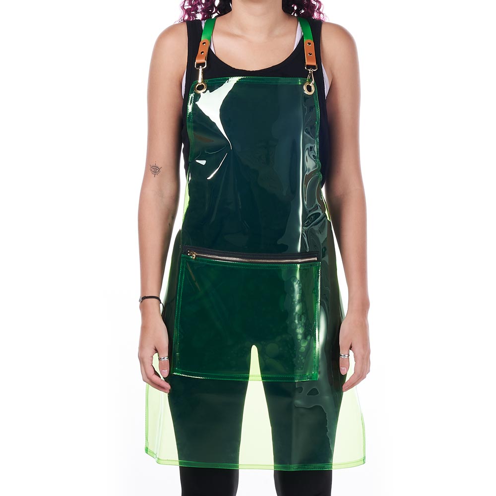Saferly Vinyl Apron — Green - Ultimate Beauty