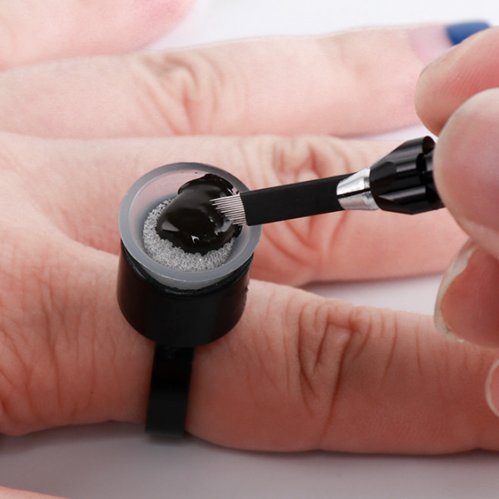 Finger Ring Pigment Cup with Sponge - 50/bag - Ultimate Beauty