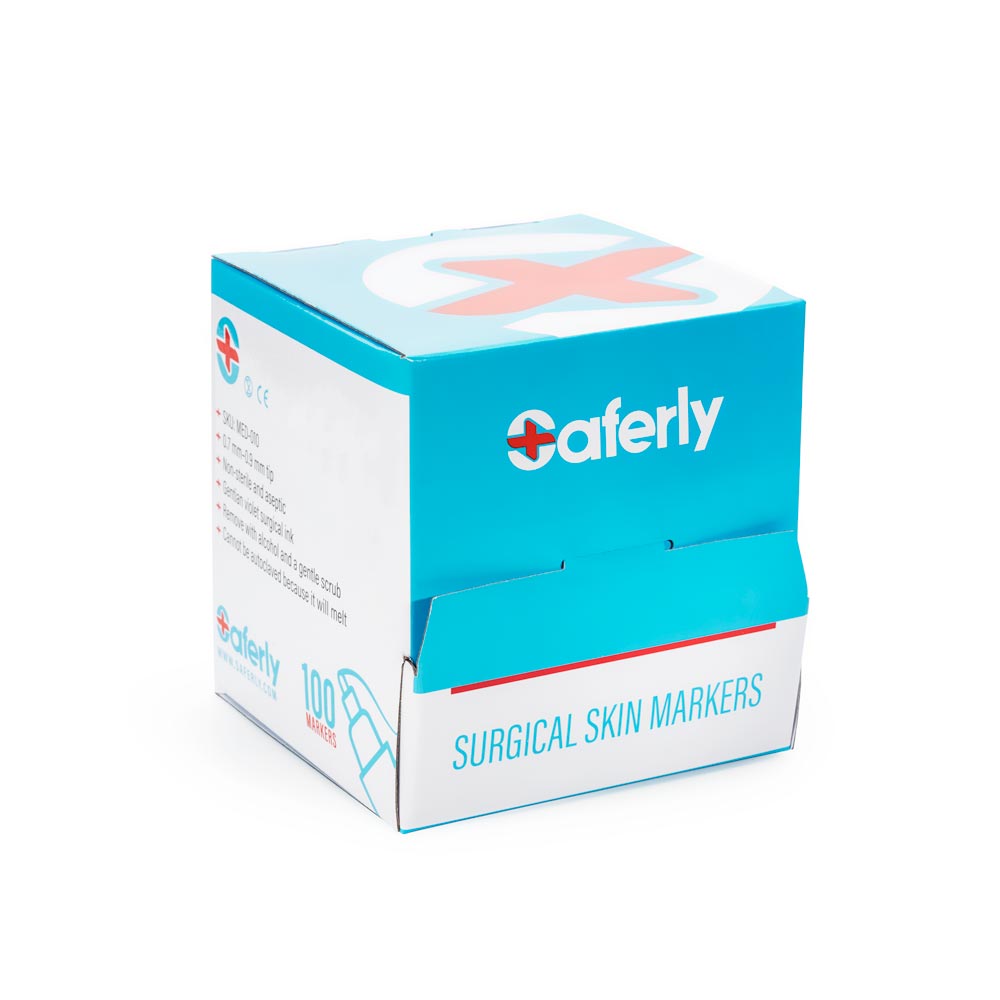 Saferly Ultra Fine Tip Surgical Skin Marker — Mini Max Marker — Price Per 1 or Case of 100 - Ultimate Beauty