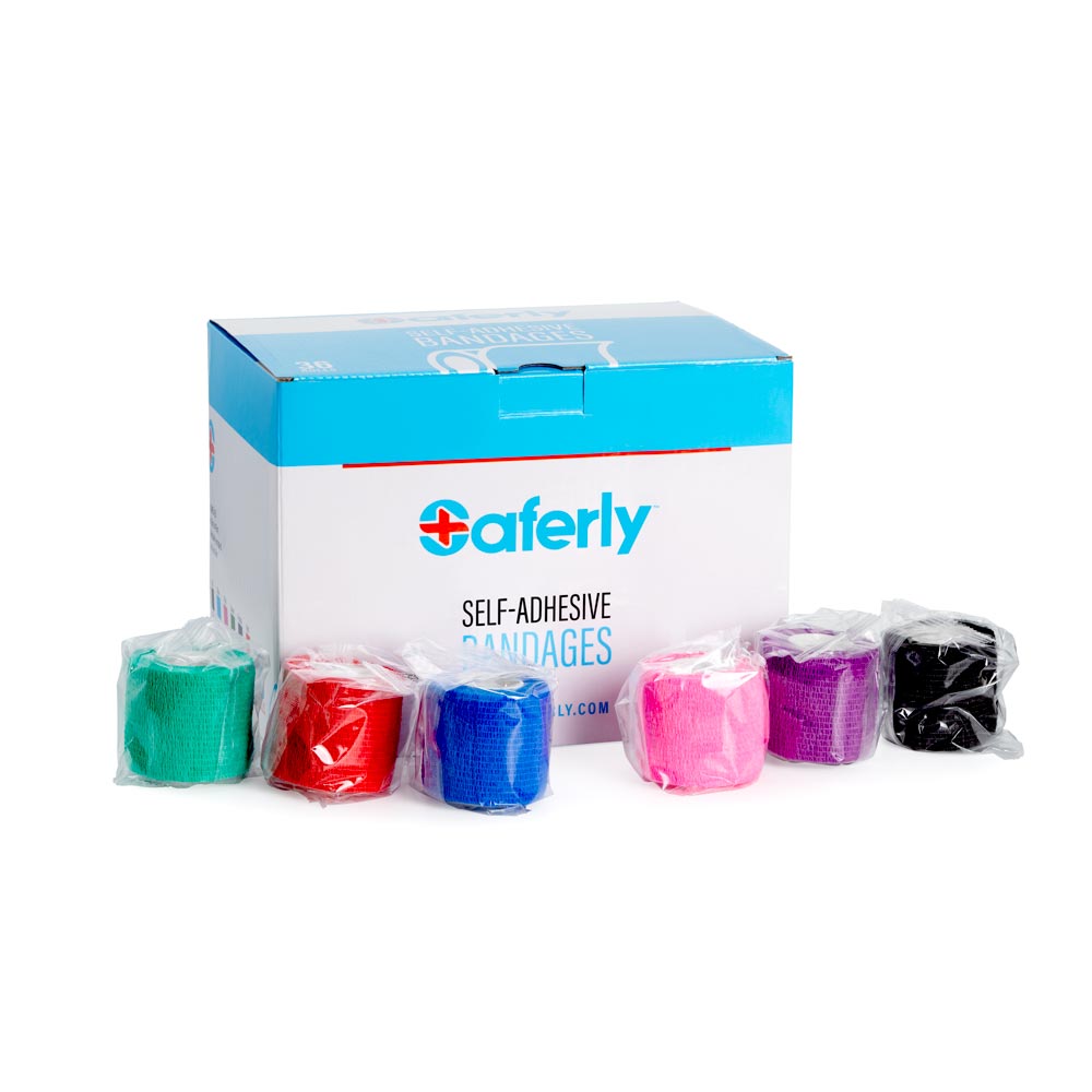 Saferly Medical Cohesive Wrap — Box of 36 - Ultimate Beauty