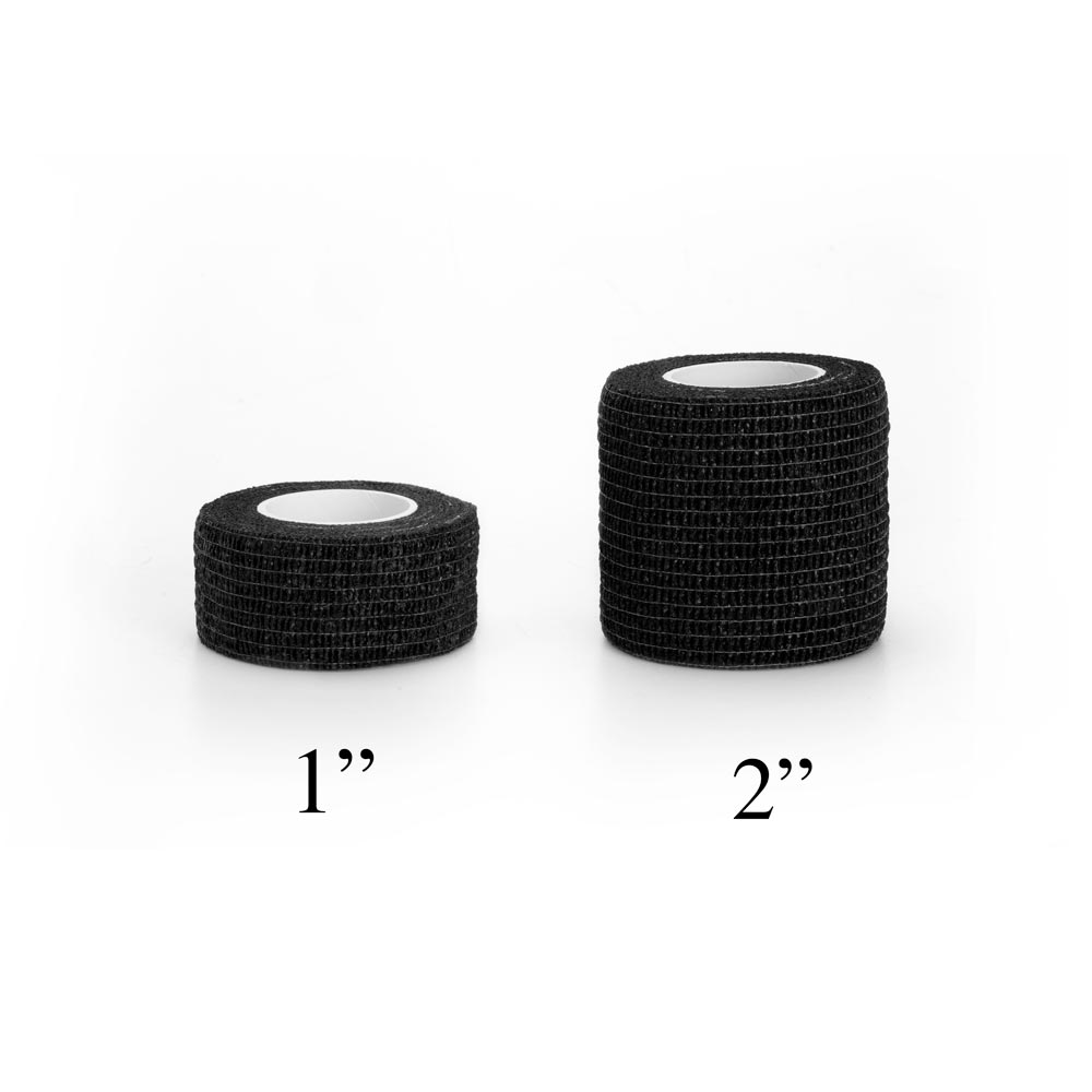 Saferly 1” Medical Cohesive Wrap — Black — Box of 30 - Ultimate Beauty