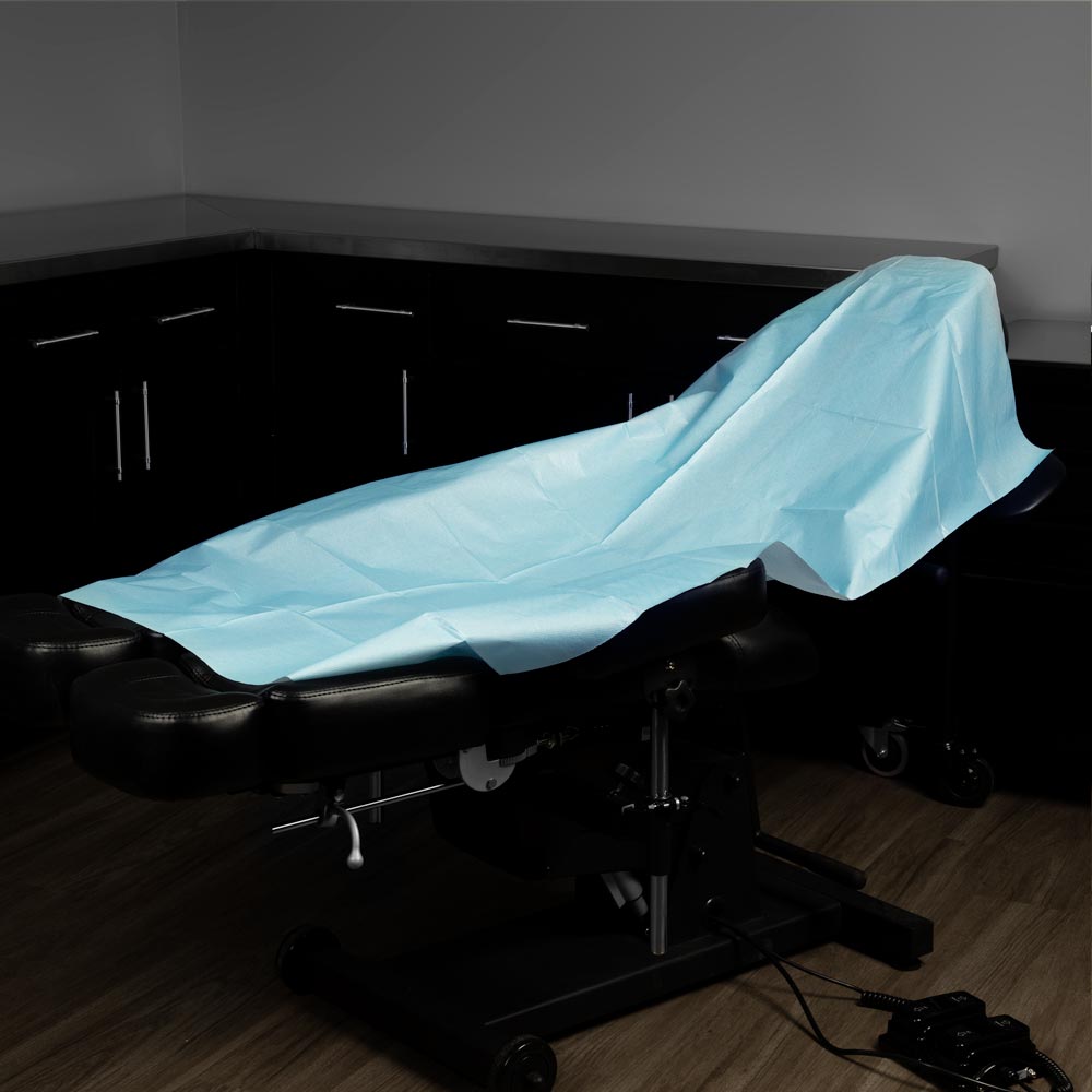 Saferly Blue Drape Cloth Sheets — 40" x 60" — Bag of 10 or Case of 100 - Ultimate Beauty